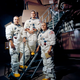 The Apollo 8 crew, Jim Lovell, Bill Anders, and Frank Borman.